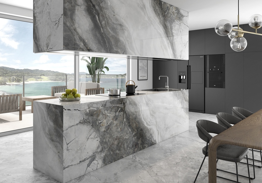 Porcelaine — Invisible Grey Polished 1600 x 3200 - 12mm