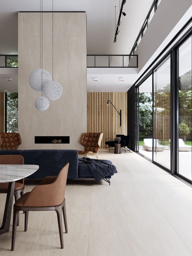 Porcelaine — Manhattan Beige Silk 1200 x 3000 - 6mm