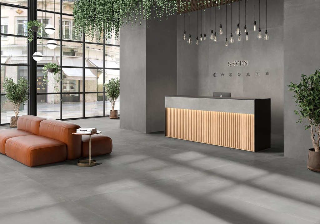 Porcelaine — Seven Dark Grey Natural 1200 x 3000 - 6mm